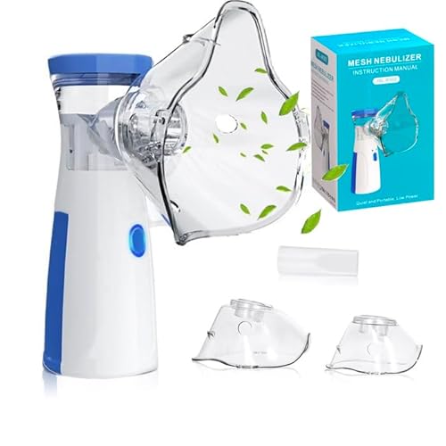 Nebulizzazione Portatile con Inalatore Avanzato - Pulizia Automatica, Capacità 5 ml, Ricarica Tipo-C, Silenzioso e Facile da Usare, Ideale per Asma e Raffreddore