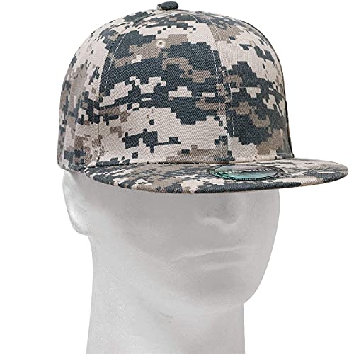 Image of Falari Wholesale 12 Pack Snapback Hat Cap Hip Hop Style Flat Bill Blank Solid Color Adjustable Size