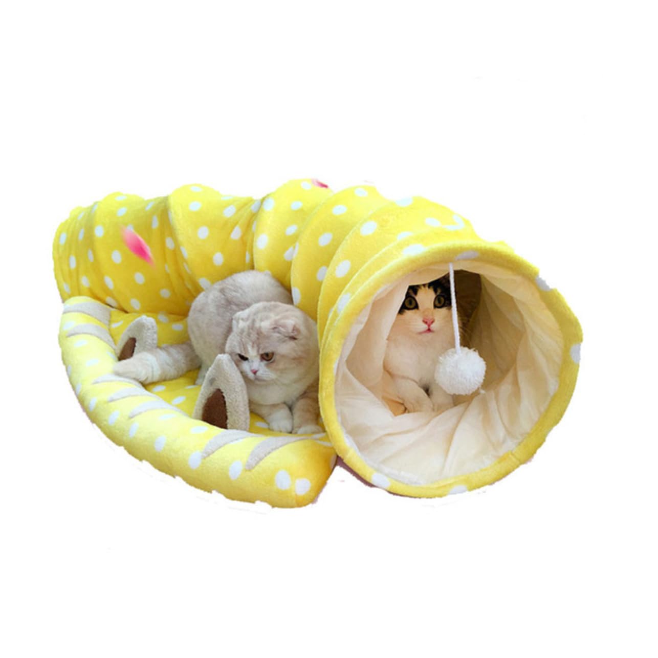 Beavorty Tube de Chat Chaton Tube Jouets pour Chats pour Lapins Jouets éducatifs Tunnel pour Chat Jouets d'éveil Tunnel de Chat Jouet Tunnel Chaton Pliable lit de Chat