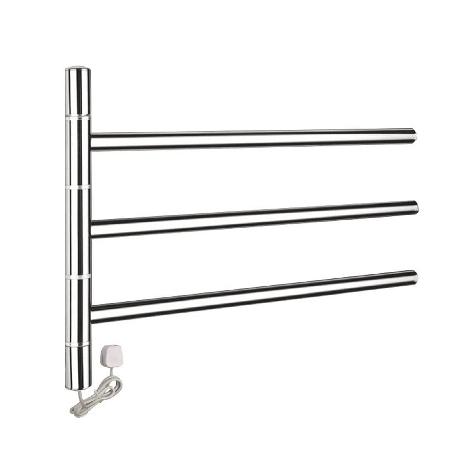 Electric Heated Towel Rail, Heated Towel Rai, Swivel Towel Rail Bath Rack  Wall Mounted Towel Rack Holder With 3 Swivel Bars, Swing Towel Holder For  Kitchen, Bathroom Toilet, Grey : Amazon.co.uk: Home