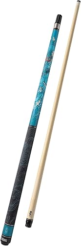 Miniatura 2 de CUESOUL - Taco de billar de 19 onzas con estuche negro, punta de 13 mm, 58 pulgadas, patrón de símbolos mitológicos, 4 estilos