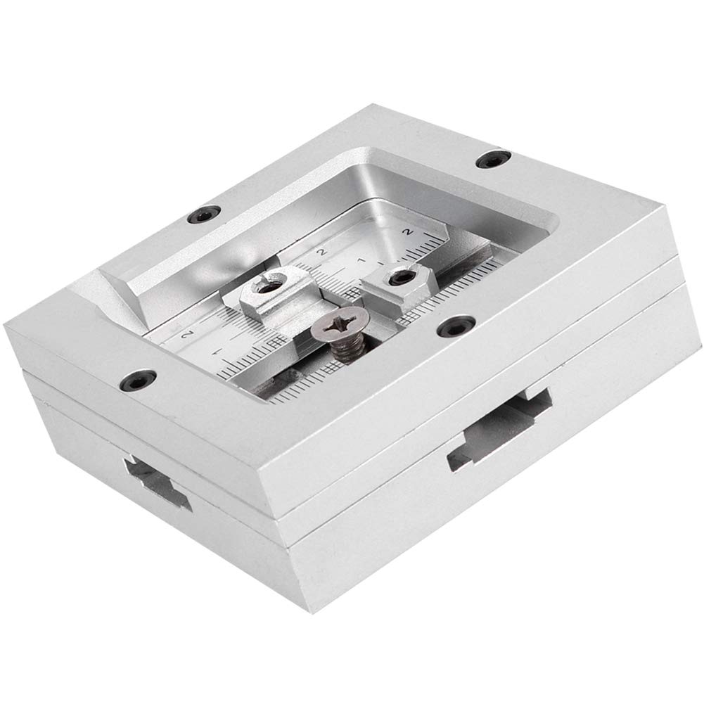 HT 80H BGA Reballing Station, Universal Fixed Steel Mesh Stencil Solder Kit, Aluminum Alloy Material, Suitable for 9 43mm BGA Chips, Manual Welding Tools for Cell Phone, Chip, L