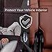Car Seat Protector - Premium Carseat Auto Cover - For Baby & Infant Safety Seat as Kick Mat - Covers your Expensive Leather Seats with Thick Pad - Waterproof and Dirt Resistant - For SUV, Sedan, Truck