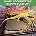 LANIAKEA 3PCS Tortoise Rock Plate 11''x5.5'' Reptile Basking Platform Food Bowl Dish Feeding Slate Tortoise Habitat Decor for Snake Lizard Chameleon Frog Gecko