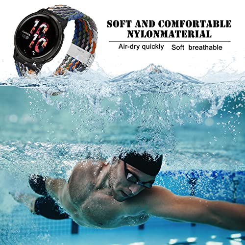 Niboow 22mm Strap for Garmin Venu 3/Venu 2/Vivoactive 4/Forerunner 265/Forerunner 255/Forerunner 255 Music - Image 3