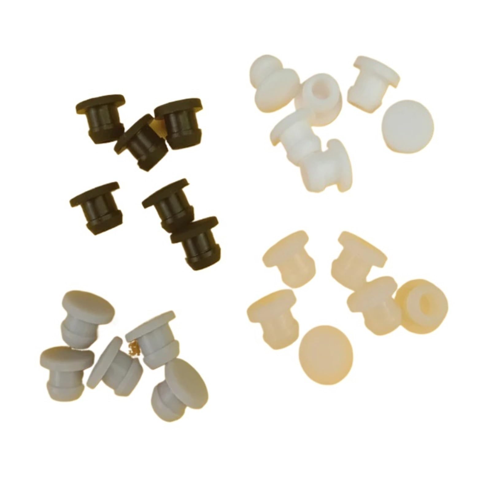 Tapa de orificio de goma de silicona, tapón en forma de T de alta temperatura de 5,5-30mm, sellado de junta a presión(100PCS-A 25MM)