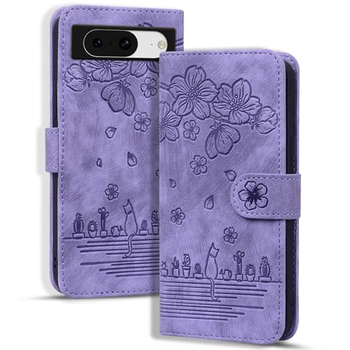 Google Pixel 8 カバー pixel8 ケース 手帳型 グーグルピクセル8 ケース 手帳型 googleピクセル8 手帳型 Pixel 8 スマホケース 人気 PUレザー カード収納 かわいい猫 軽量 便利 手触りが良い 耐衝撃 角度調整可能な