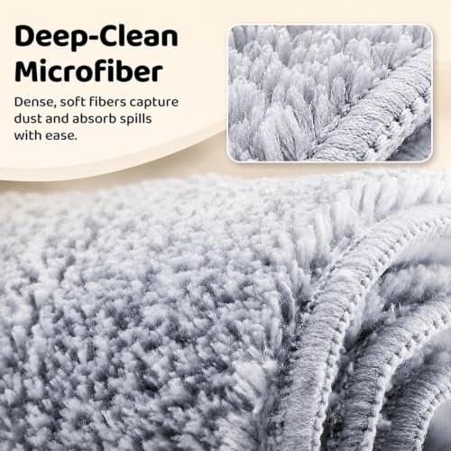 Image of UPC 360 Rotating Microfiber mop for Floor Cleaning Flat Mop for Home Cleaning Floor| Hands-Free Squeeze & Wash FlatMop System for Home - Green White