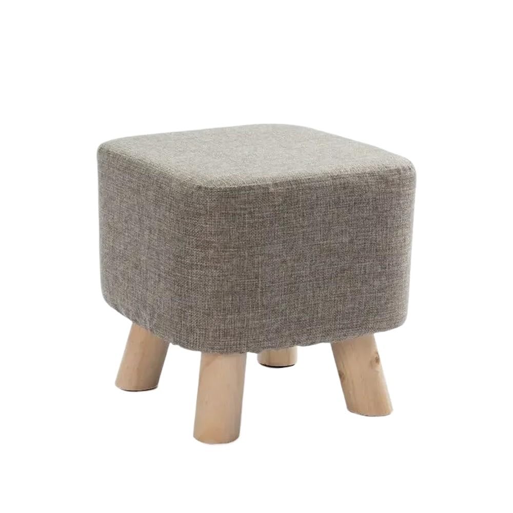 KUYCCSTRESI Square Jacquard Stool Cover Anti Slip Detachable Footstool Cover(Grey square)
