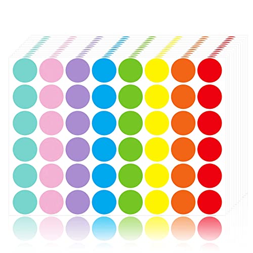 Pegatinas de colores de 1 pulgada STARLIBOO escritas sin borrones para marcar precios claros