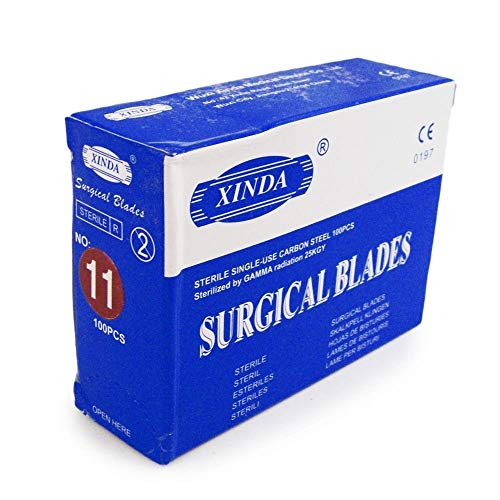 10pc Surgical Grade Sterile Universal Replacement #11 Carbon Steel Scalpel Blades