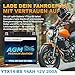 Electronicx AGM YTX14-BS Motorradbatterie 12V 14Ah 200A Zuverlässige AGM-Starterbatterie - wartungsfrei kompakt vibrationsfest versiegelt auslaufsicher - für Roller, Quad & Motorrad.