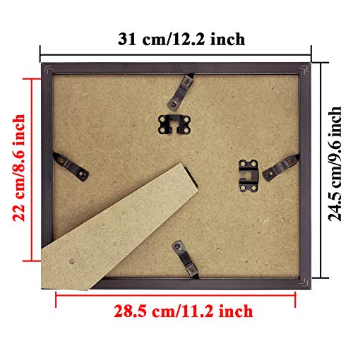 Image of Giftgarden 8.5x11 Picture Frames Black Frame Set for Tabletop or Wall Decor, 6 Pack