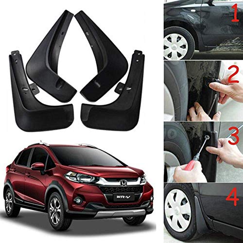Image of Oshotto (O.E.M Fitting Cup Type) Mud Flap /Splash Guard Compatible with Honda W -RV (Set of 4)