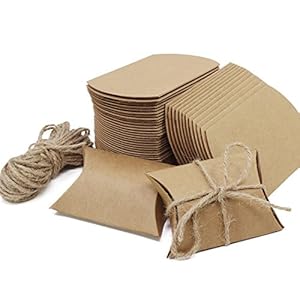 PsmGoods® Vintage Kraft Pillow Box Swee...
