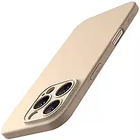 JETech Capa Fina para iPhone 16 Pro Max 6,9 Polegadas com Lente de Câmera Proteção Total, Ultrafina Leve Acabamento Fosco Case Capinha Protetora Minimalista para Telefone (Titânio-Deserto)