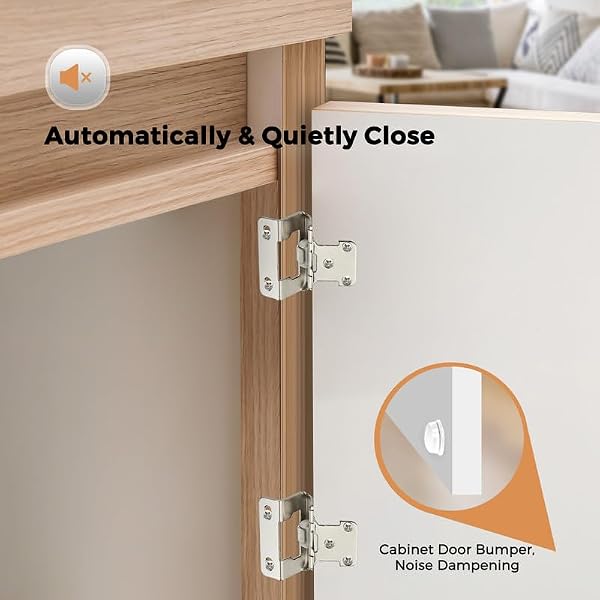 Ravinte Satin Nickel Semi-Overlay 1/2 inch Self-Closing Hinges, 10 Pack by Ravinte - Used condition - Image 5