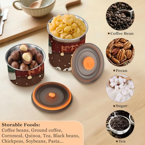 Contenedor Hermético para Café de Acero Inoxidable 900 ml miniatura 6