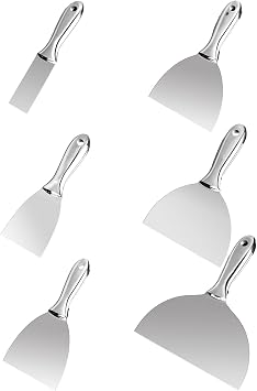 Stainless Steel Scraper Joint Knife Spackle Knife for Drywalls Finishing Plaster Scraping Wallpaper Putty Knife Flexible Stainless Steel