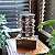 Alpine Corporation TT8002 Indoor/Outdoor Tabletop Stacked Rocks Eternity Fountain, Modern Rocks Tabletop Fountain 12", Brown