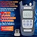Duogalia Fiber Optical Power Meter with 10Km Light Source SC FC Connector, -50~26dBm, 10 Optic Wave Length, Optic Test Equipment for CCTV Communication Engineering