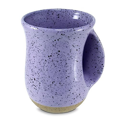 Taza cerámica con agarre, 24 oz, morado claro miniatura 3