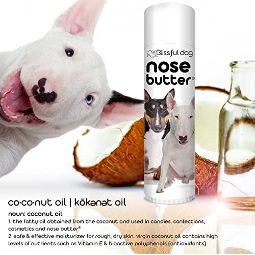 Image of The Blissful Dog Terrier Nose Butter for Dry, Cracked Skin, Lick-Safe Dog Nose Balm with Moisturizing Shea Butter, Almond, Olive, and Essential Oils, Pet Supplies, Uncented, 0.50 oz.