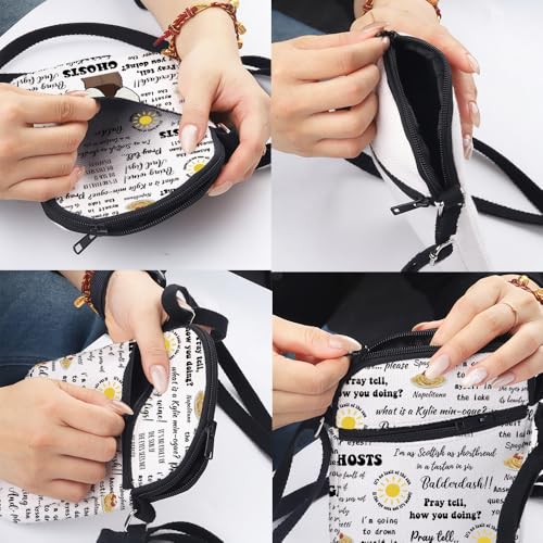 MNIGIU Ghost TV Show Inspired Gift Ghost TV Show Quotes Crossbody Bag for Captain Pat Butcher Robin Thomas Thorne Fans3