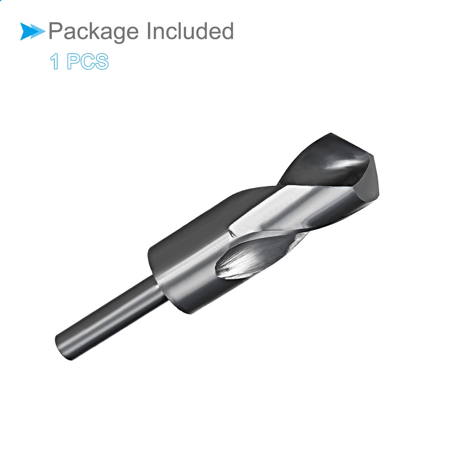 CoCud Verminderde schacht, spiraalboor, 35 mm snijrand, 1/2 inch schacht, nitride gecoat, snelstaal, 6542 rotatie, boorinzetstukken - (toepassingen: voor roestvrij staal, metaal, hout CoCud Verminderde schacht, spiraalboor, 35 mm snijrand, 1/2 inch schacht, nitride gecoat, snelstaal, 6542 rotatie, boorinzetstukken - (toepassingen: voor roestvrij staal, metaal, hout