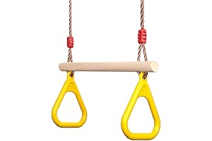PELLOR Playground Wooden Gymnastic Rings