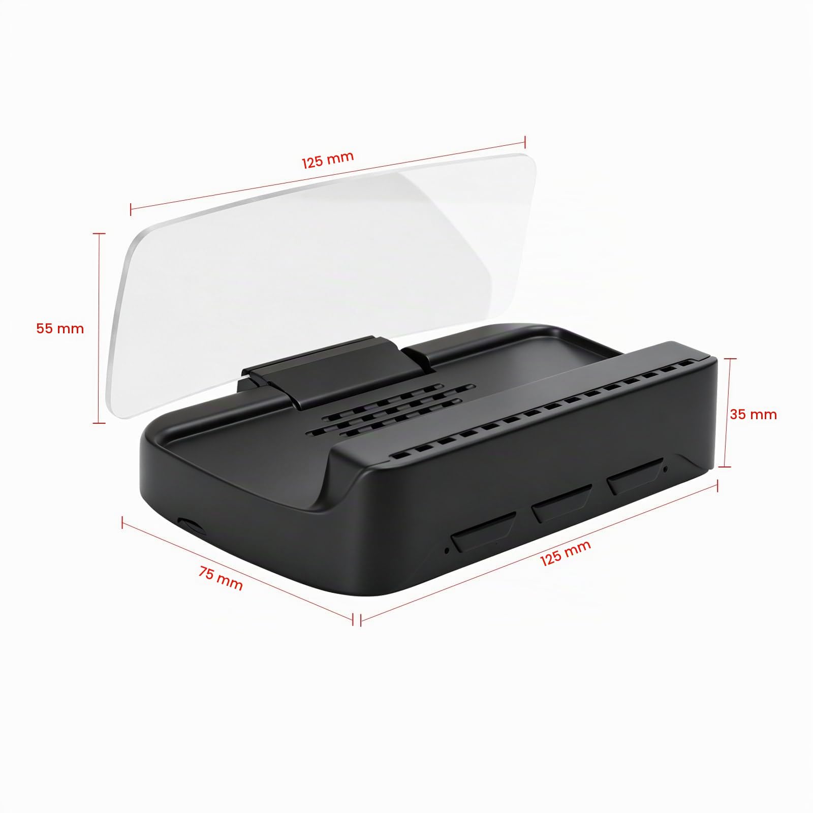 VIVIHUD V3-SE Carplay inalámbrico Android coche HUD Head-Up Display Cluster Pantalla HD reflector de imagen Bluetooth OBD2 GPS velocímetro Plug-and-Play Inteligente Brillo Automático