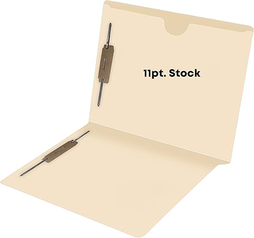 Miniatura 10 de Doctor Stuff Carpetas de archivos de bolsillo Manila - Tamaño carta, dos sujetadores, 11 puntos, Manila - Caja de 50