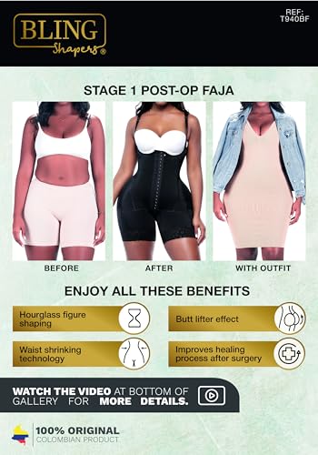 Bling T940BF Stage 2 Fajas Colombianas Post Surgery Compression Garment Tummy Tuck for Guitar Body Shapes4