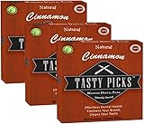 Tasty Picks Flavored Wooden Dental Picks - Promotes Plaque Removal & Gum Health - Dentist Approved for Easy Oral Care & Fresh Breath for Adults & Kids - 100% Natural, Eco-Friendly