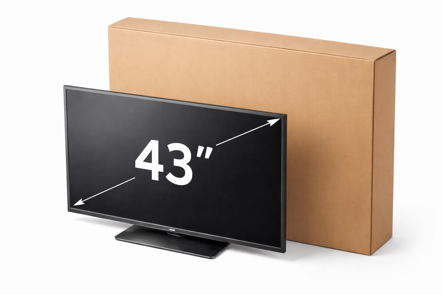 Scatola televisione Imballaggio TV Monitor Piatti 43 Pollici 101x60x14cm Set da 1