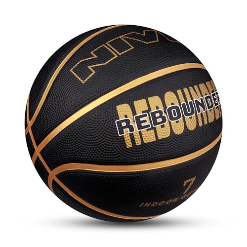 Image of NIVIA Rebounder Basketball, As per Match Standard, 8 Panels, Soft Rubber Molded with Pebbled Texture, Butyl Bladder, to Play on All Indoor & Outdoor Surfaces