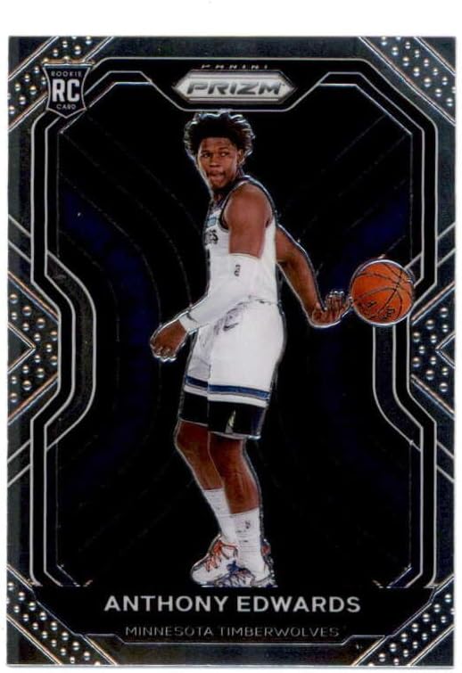 ANTHONY EDWARDS 2020/21 PANINI PRIZM #258 TIMBERWOLVES ROOKIE RC BASE BD7289