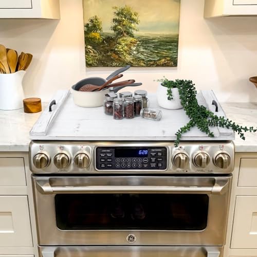 Cubierta de cocina rectangular de madera pino blanco rústico miniatura 1
