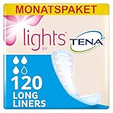 Lights by Tena Long Liner Monats-Paket, 120 Einlagen, 6 Packungen X20 Einlagen, 1er Pack (1 x Stück)