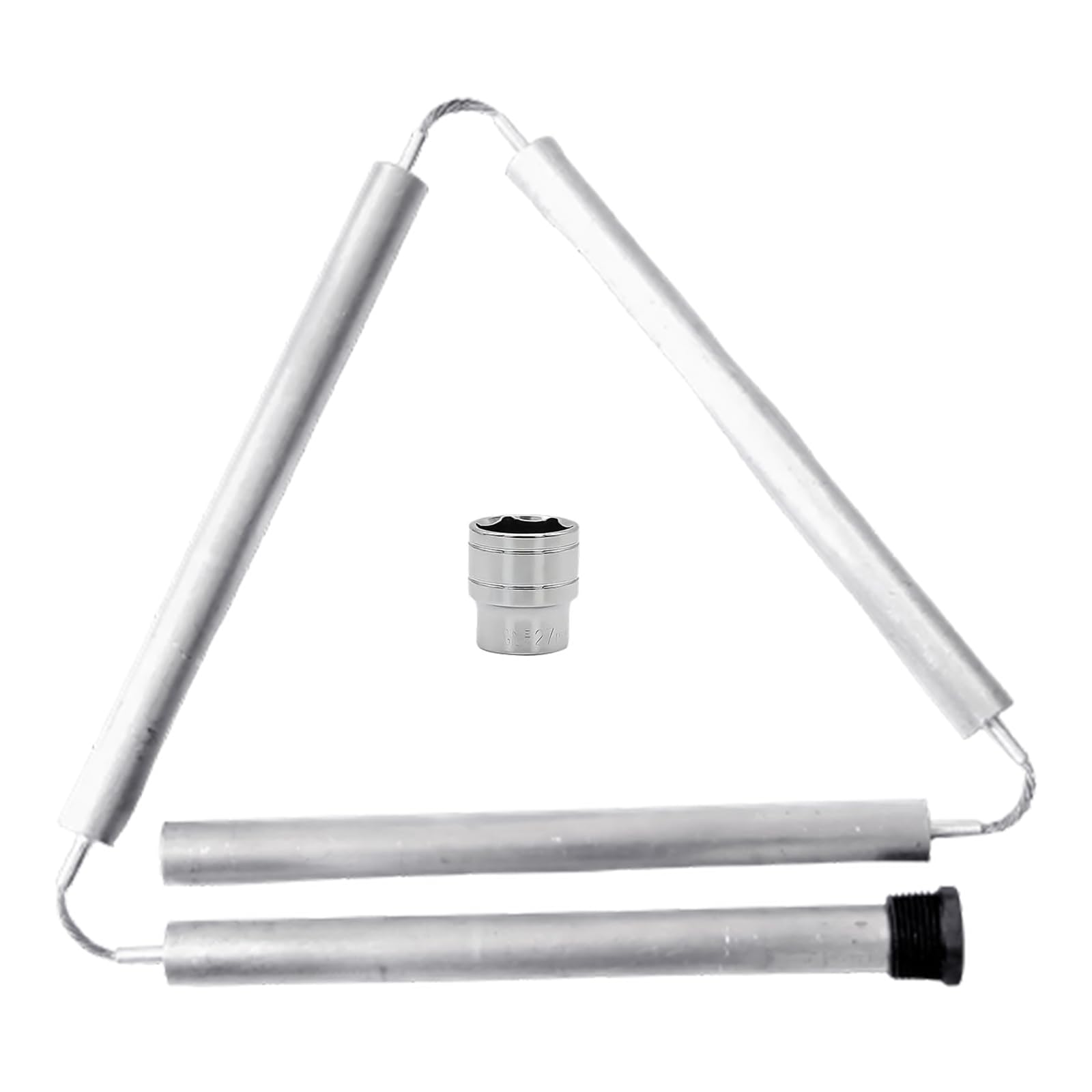 Cazstyk Multicolor Water Heater Flexible Anode Rod 3 / 4Inch Threaded Belt Hexagonal Sleeve Tool Flexible Magnesium Anode Rod Enduring Threaded Belt Hexagonal Sleeve Tool