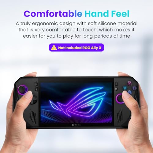 Image of ZORBES Protective Case for ASUS ROG Ally X Gaming Console,Anti-Scratch TPU Cover with Folding Kickstand,Non-Slip Protective Case Skin Cover Handheld Not Included Rog Ally