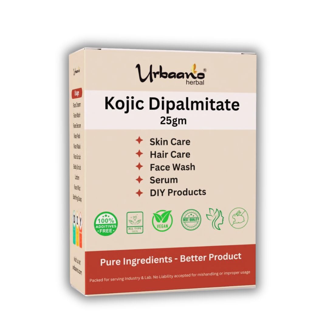 Kojic Acid Dipalmitate For Making DIY Serum, Cream, Lotion & Soap" Helps To Minimize Pores, Balance Oil Production, Wrinkles, Fine Lines (25gm)