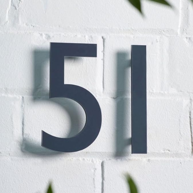 House Signs Direct Perspex Acrylic Cut House Number, Door Sign