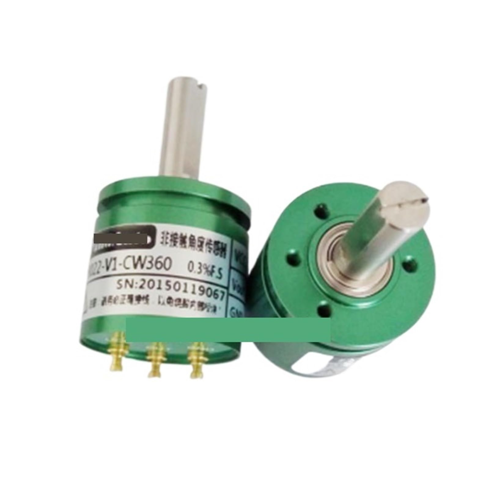 2 Stück 0–360 °C berührungsloser Winkelsensor/0–5 V Ausgang, Drehwinkelsensor mit extrem niedrigem Drehmoment