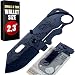 Grand Way Small Pocket Knife - Folding Wallet Knife - Mini Tactical Knife with Money Clip - Cool Dragon Blade Credit Card - Small Folding Knife 6682