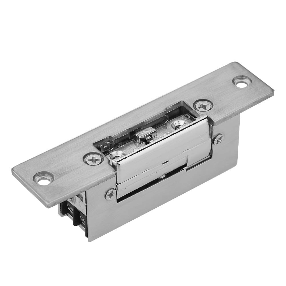ASHATA - Apriporta Elettrico, Regolabile DC12 V, Alta Qualità, Doppio Sblocco, Controllo Accesso, Uffici, Legno, Acciaio