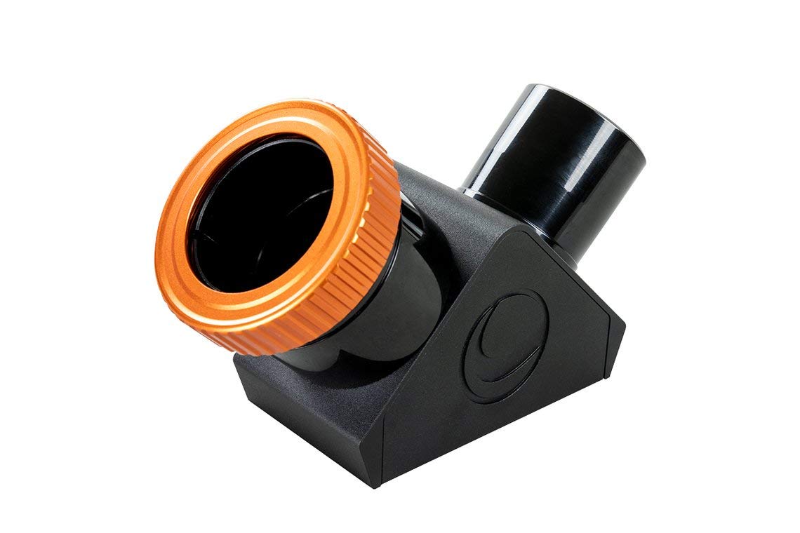 Celestron 93571 Dielectric Star Diagonal 1.25" with Twist Lock Black/Orange, 1.25" Dielectric Mirror Diagonal, Twist-Lock - Image 2