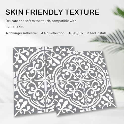 Image of Nuxovilar Peel and Stick Vinyl Floor Tiles, 12x12 Inch