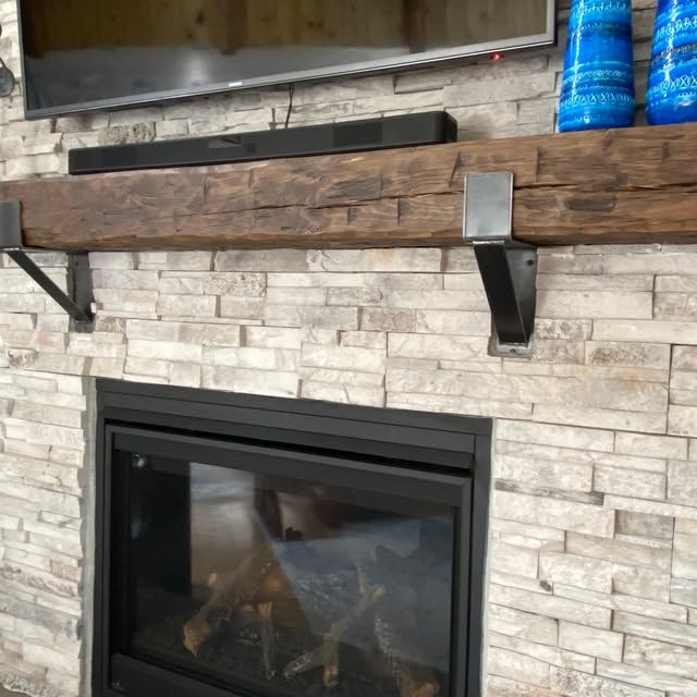 Premium Mantel Bracket Corbel 2 Pack, Heavy Duty Fireplace Shelf Bracket, Sturdy Supports and Easy Installation, Hand Made in USA (2, 7" x 7")