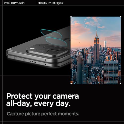 Image of Spigen Glas.tR EZ Fit Optik Pro Tempered Glass Camera Lens Protector Guard for Pixel 10 Pro Fold [2 Pack]